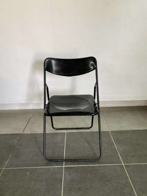 Chaise pliante noir