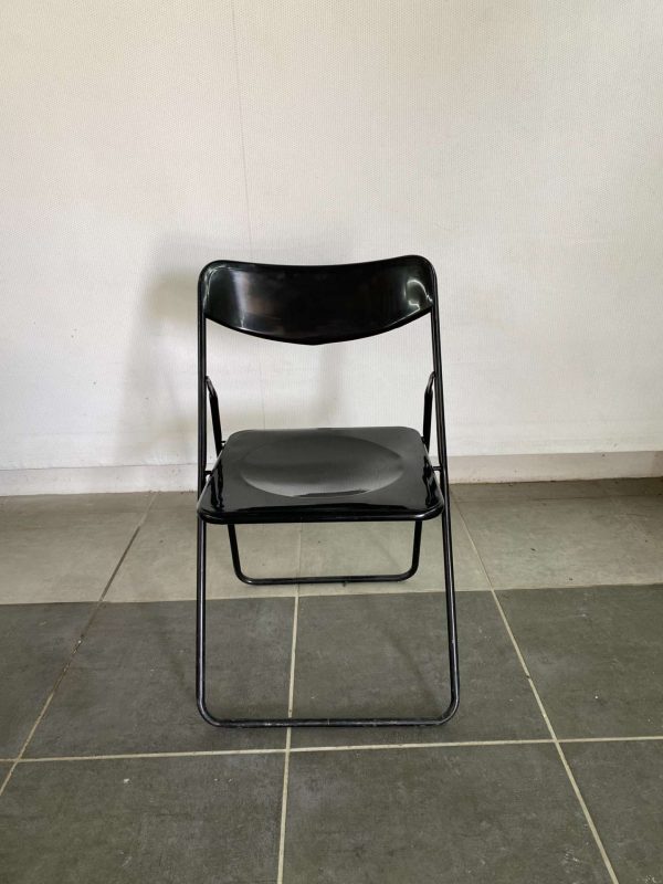 Chaise pliante noir